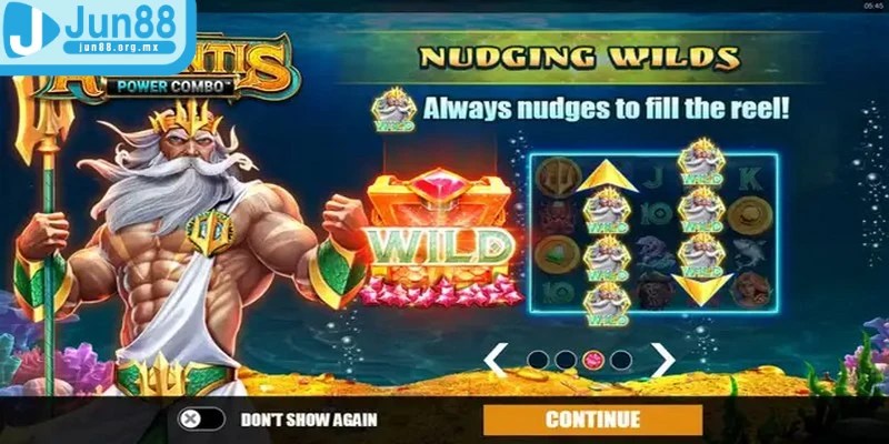 Đế Vương Atlantis tại JUN88 dựa trên các yếu tố đặc biệt để tính điểm thưởng